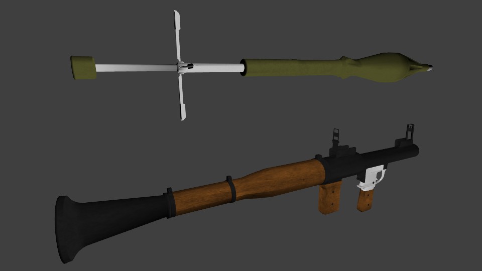 RPG-7 and animated grenade  preview image 1